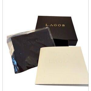 LAGOS Jewelry Box w/ Pouch & Cleaner – Brand New – 5” x 5” Luxury Gift Box